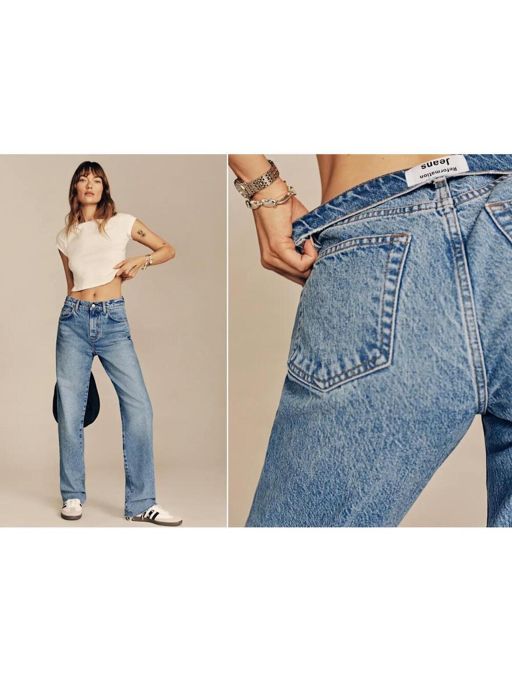 Reformation Val 90's Mid Rise Straight Jean - Women's 31 NWOT